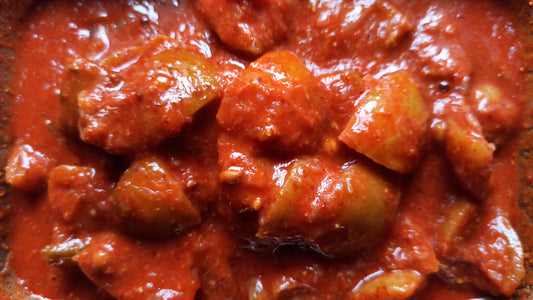 Traditional Homemade Lemon pickle (Nimbekai Uppinakai)