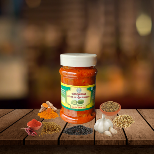 Traditional Homemade Hog Plum Pickles (Amatekai Uppinakai) 250g